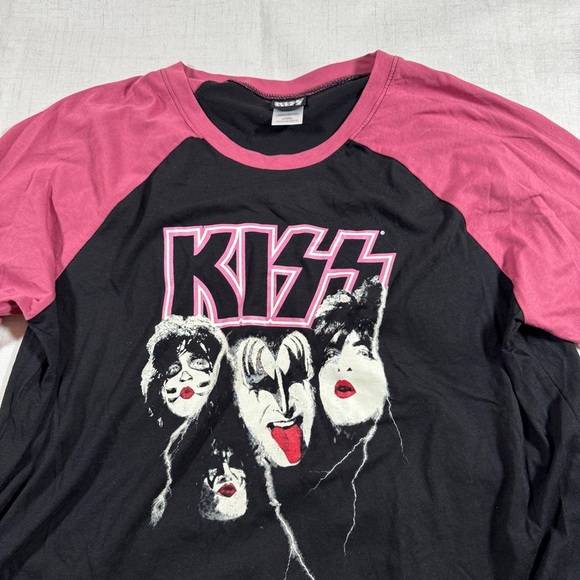 KISS Band Raglan Baseball Tee - Picture 3 of 5